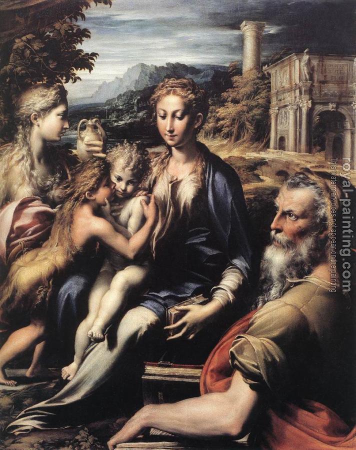 Parmigianino : Madonna and Child with Saints Parmigianino : Madonna and Child with Saints